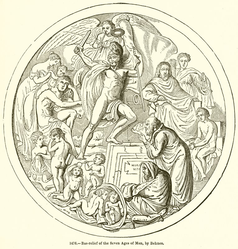Bajo Relieve de las Siete Edades del Hombre, por Behnes de English School