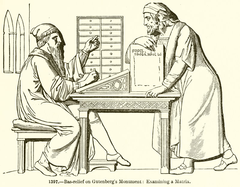 Bajo Relieve en el Monumento de Gutenberg: Examinando una Matriz de English School