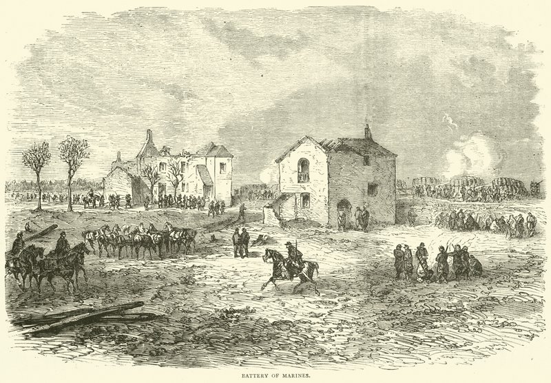 Batería de marines, diciembre 1870 de English School
