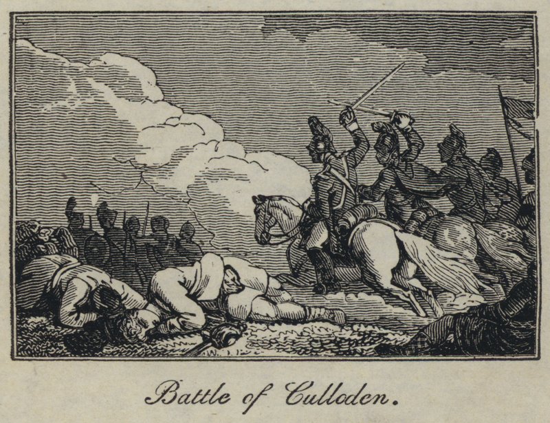 Batalla de Culloden (grabado) de English School