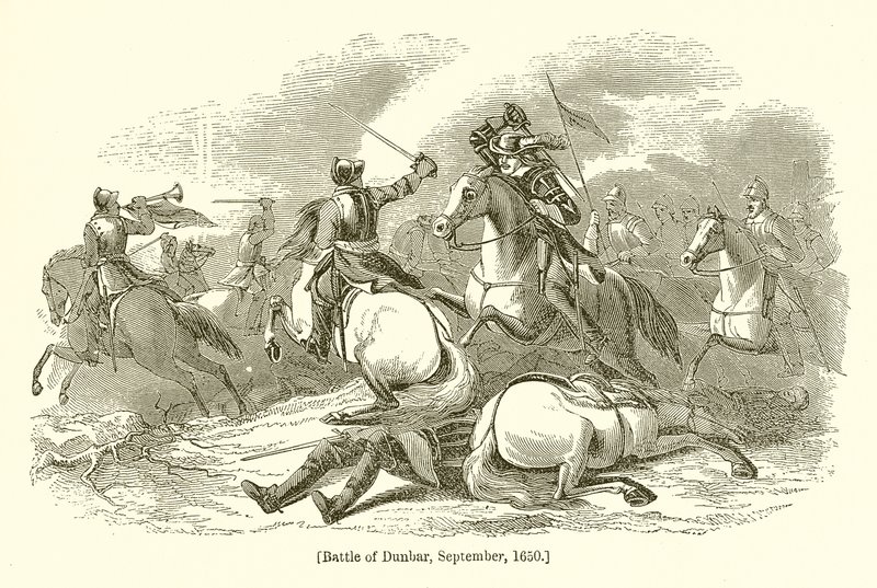 Batalla de Dunbar, septiembre de 1650 de English School