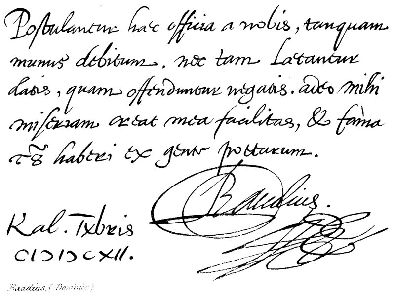 Dominic Baudius de English School