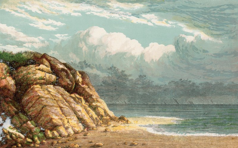 Playa y acantilados de English School