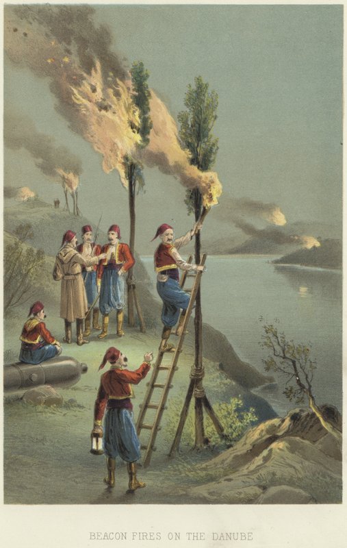 Hogueras en el Danubio de English School