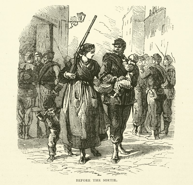 Antes de la salida, enero 1871 de English School