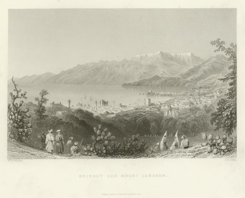 Beirut y Monte Líbano, 1837 de English School
