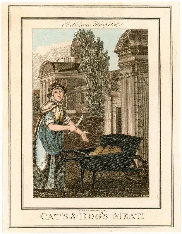 Hospital de Bethlem. Carne de gatos y perros de English School