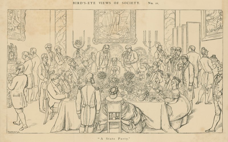 Vistas panorámicas de la sociedad: Una fiesta de estado de English School