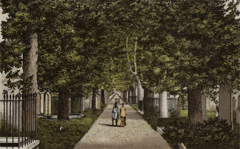 Birmingham: Harborne Avenue (litografia en color) de English School