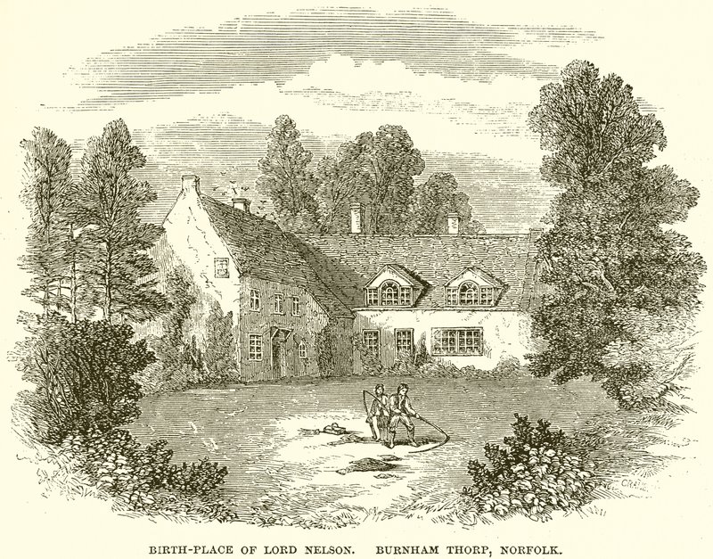 Lugar de nacimiento de Lord Nelson. Burnham Thorp, Norfolk de English School