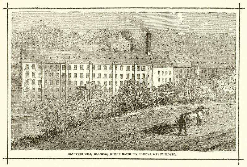 Molino de Blantyre, Glasgow, donde trabajó David Livingstone de English School