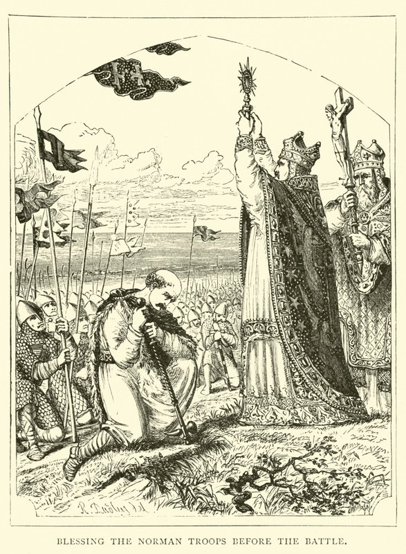 Bendición de las tropas normandas antes de la batalla de English School