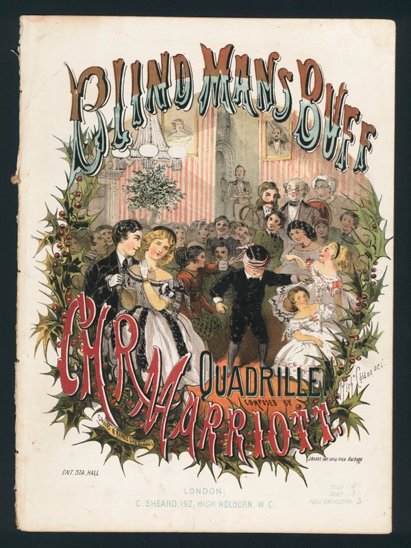 La gallina ciega, cuadrilla de C H R Marriott, portada de música victoriana de English School