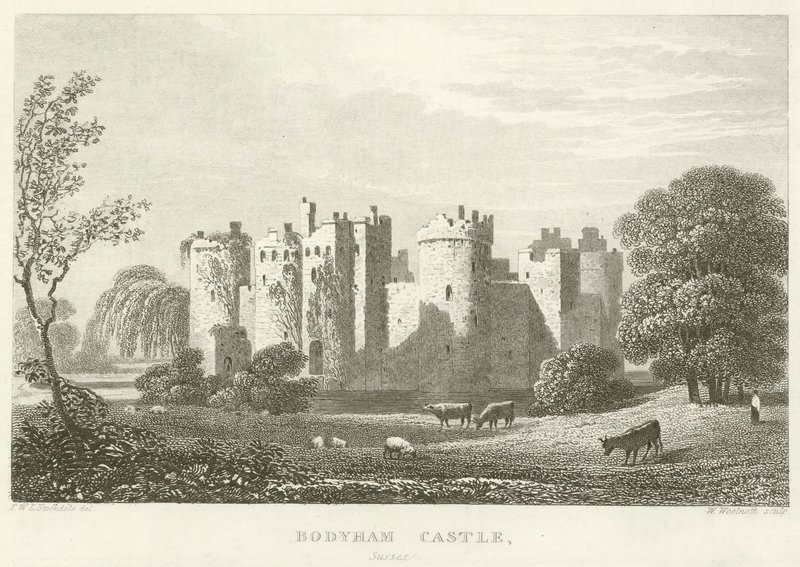 Castillo de Bodyham, Sussex de English School