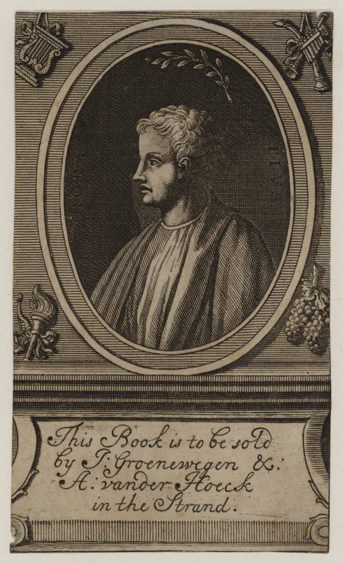Libreros, J Groenewegen y A Vander Hoeck, tarjeta comercial de English School