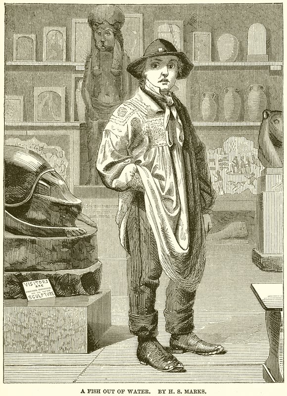Niño en el museo, un pez fuera del agua de English School