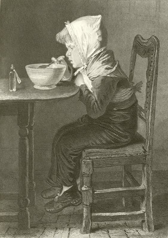 Niño comiendo de English School