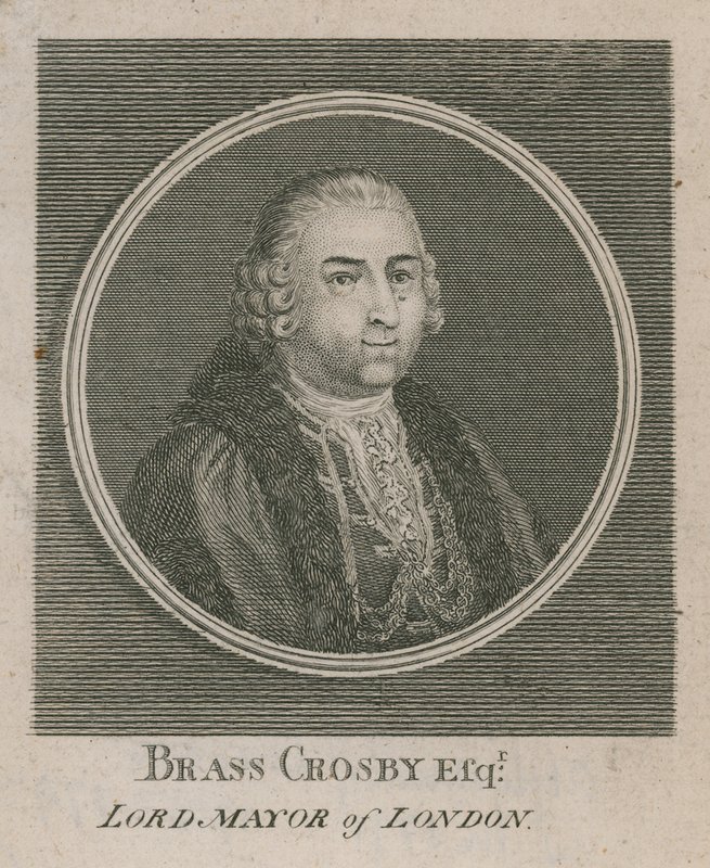 Brass Crosby, Alcalde de Londres 1765 de English School