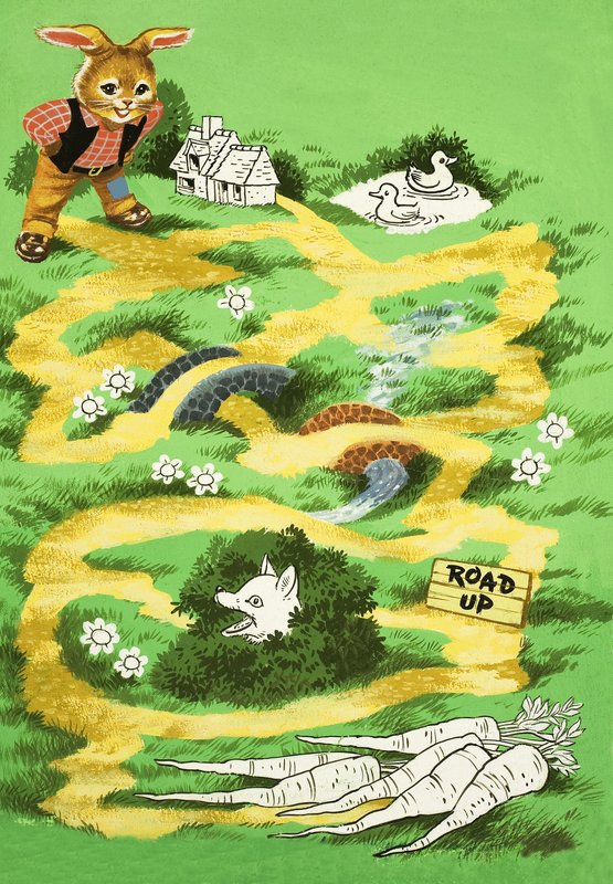 Página de rompecabezas de Brer Rabbit de English School