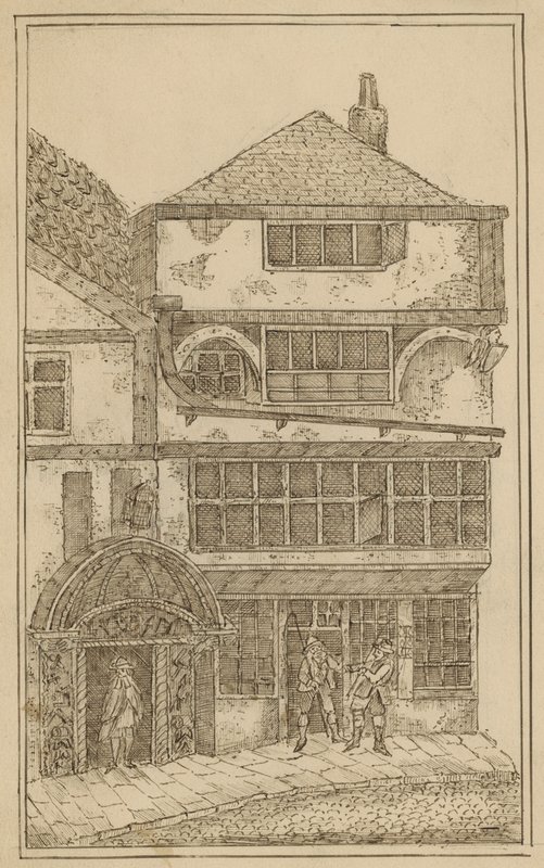 Bricklayers Hall, Leadenhall, ahora la Sinagoga Judía, 1797 de English School