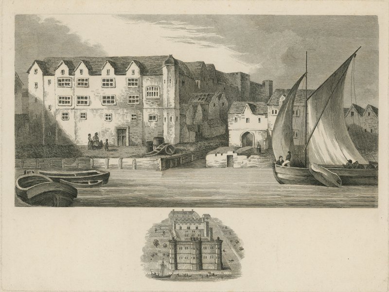Palacio de Bridewell en las orillas del río Támesis de English School
