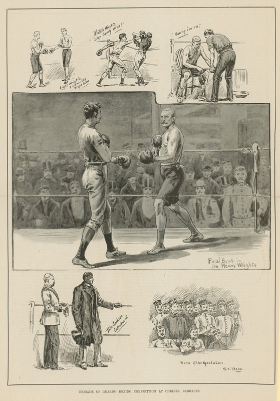 Competencia de boxeo de la Brigada de Guardias de English School