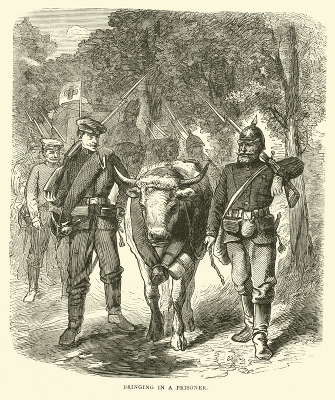 Traer a un prisionero, septiembre 1870 de English School