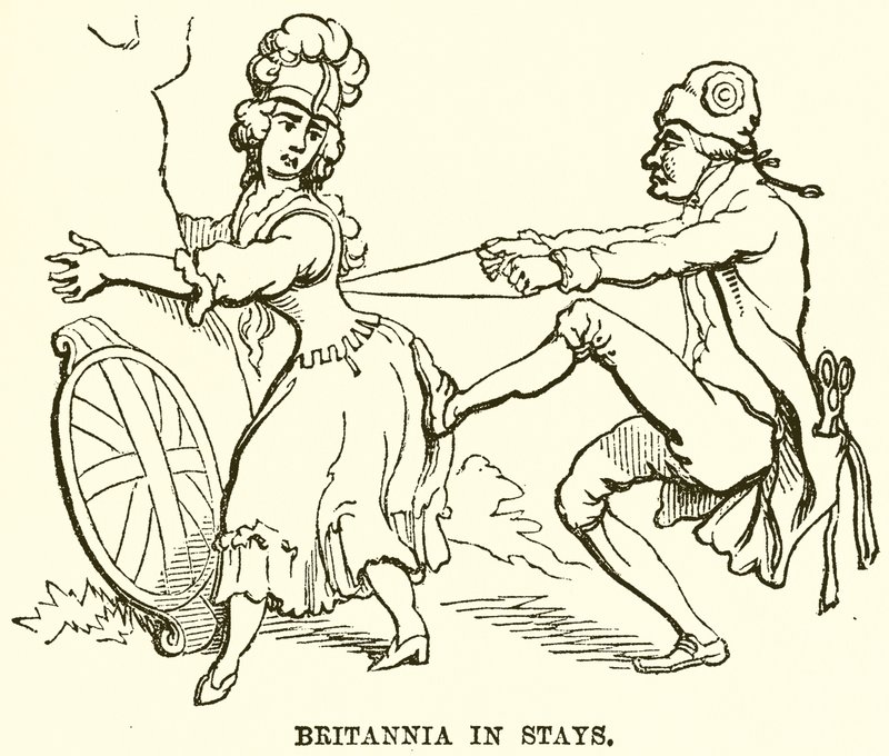 Britannia en corsé de English School