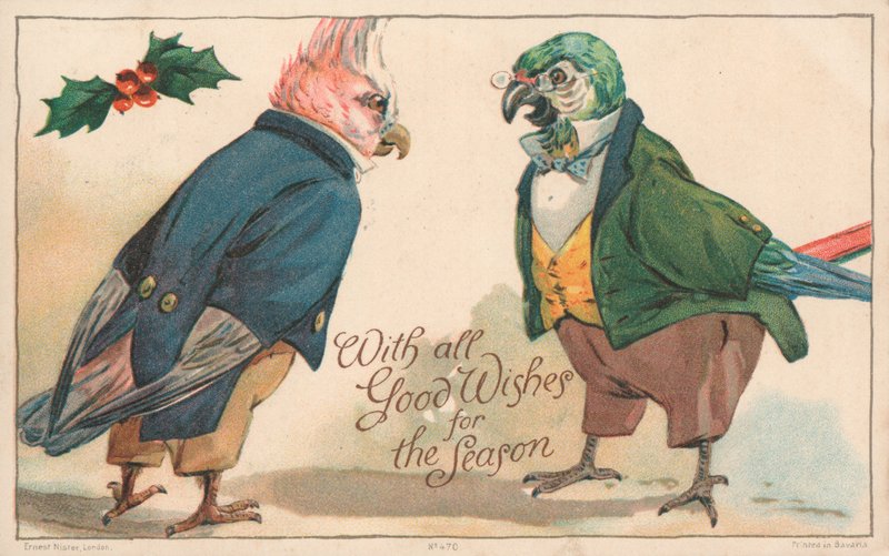 Tarjeta de Navidad británica de English School