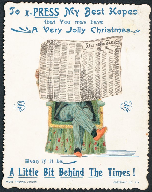 Tarjeta de Navidad británica de English School