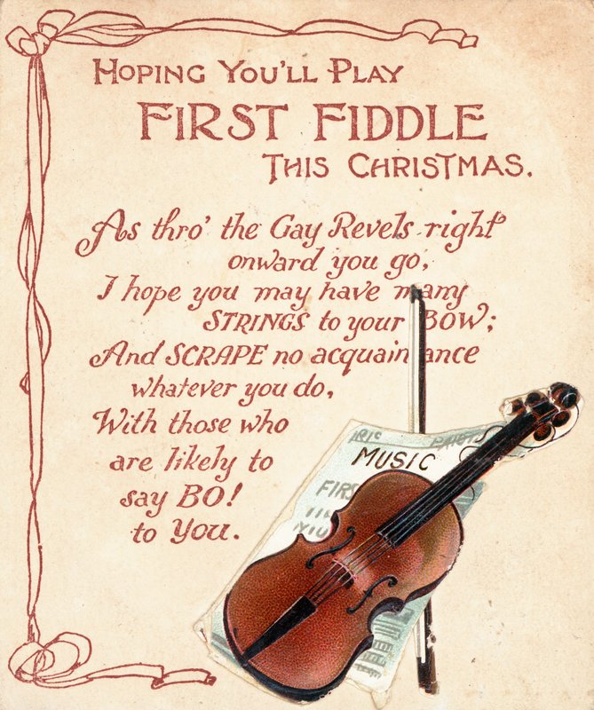 Tarjeta de Navidad británica de English School