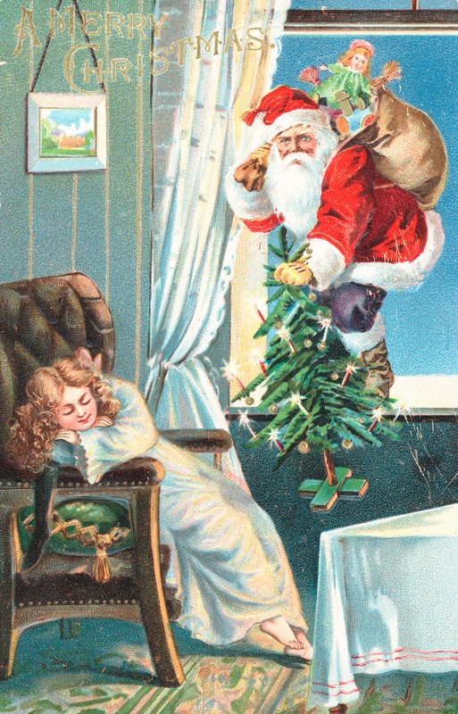 Tarjeta de Navidad británica de English School