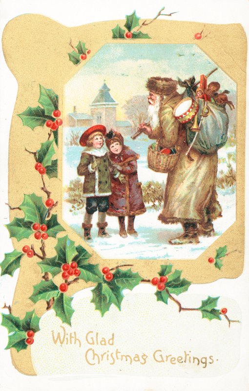 Tarjeta de Navidad británica de English School