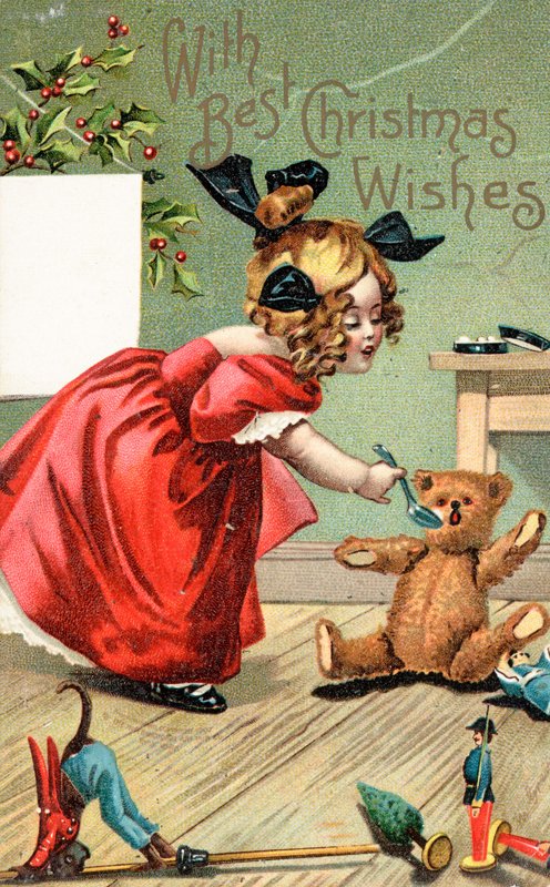 Tarjeta de Navidad británica de English School