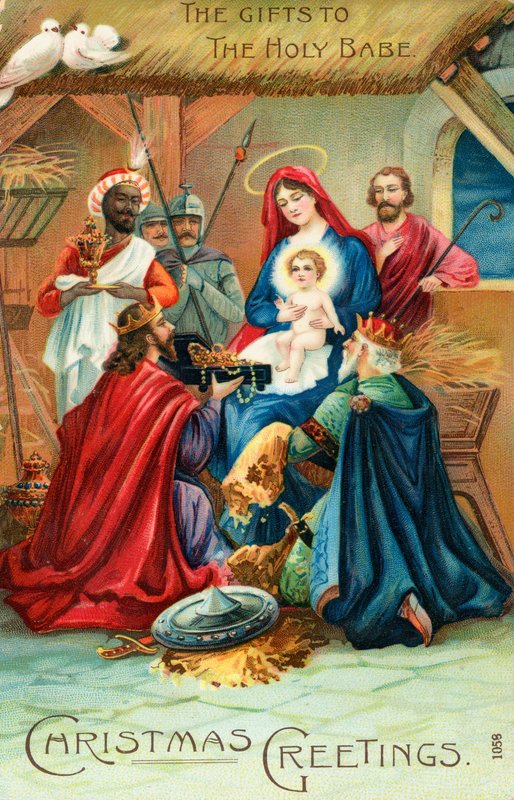 Tarjeta de Navidad británica de English School