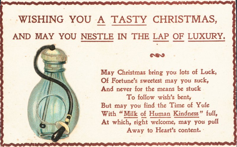 Tarjeta de Navidad británica de English School