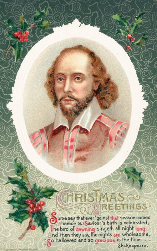 Tarjeta de Navidad británica de English School