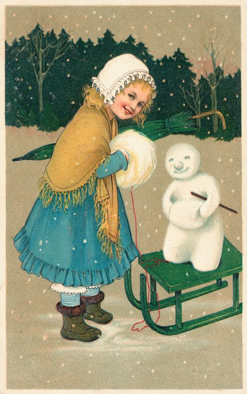 Tarjeta de Navidad británica de English School