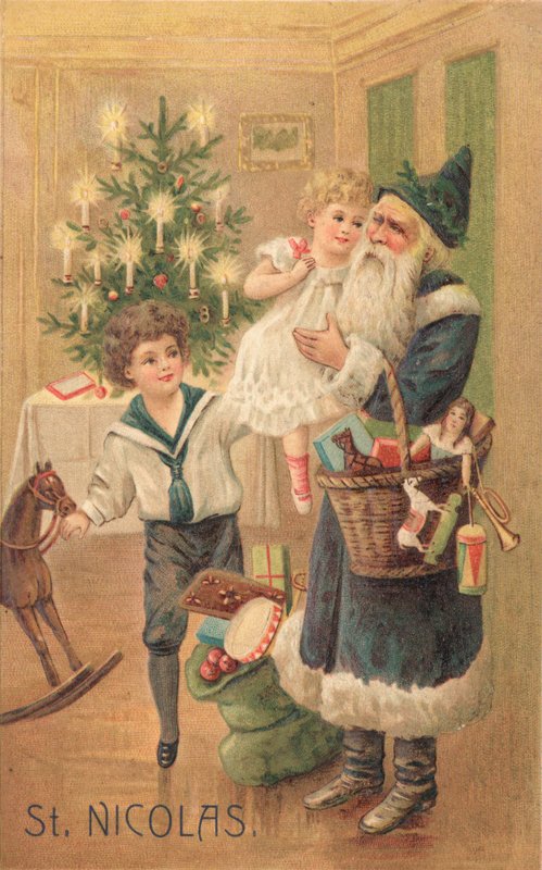 Tarjeta de Navidad británica de English School
