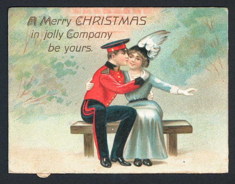Tarjeta de Navidad británica de English School