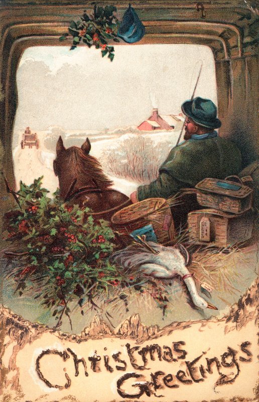Tarjetas de Navidad británicas de English School