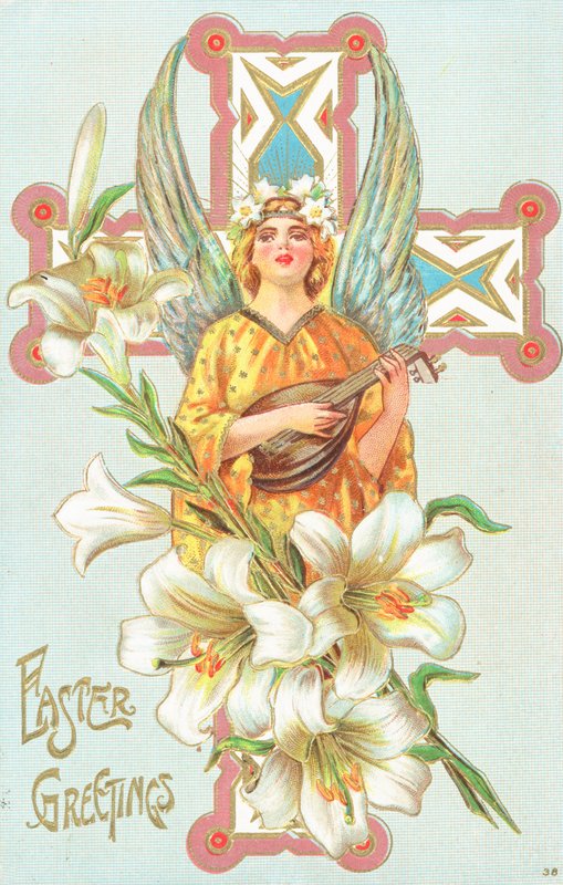 Tarjeta de Pascua británica de English School
