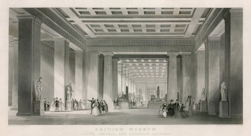 Museo Británico, Salones Central y Egipcio de English School