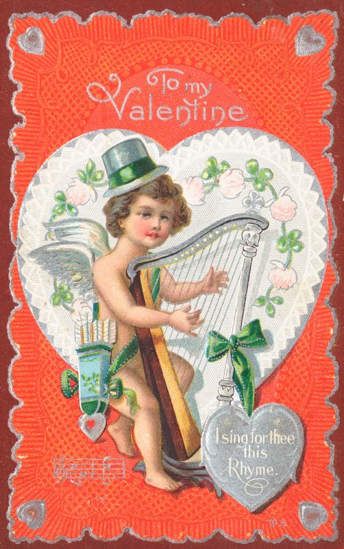 Tarjeta de San Valentín británica de English School