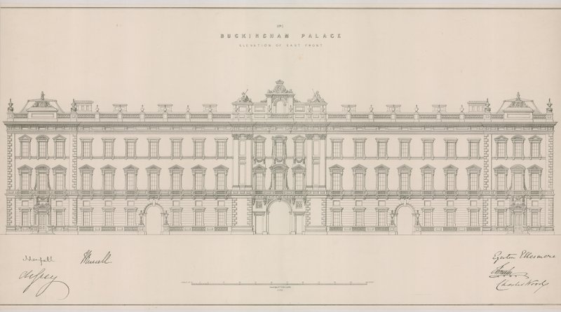 Palacio de Buckingham, Elevación del Frente Este de English School