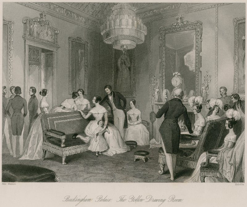 Palacio de Buckingham, el Salón Amarillo de English School