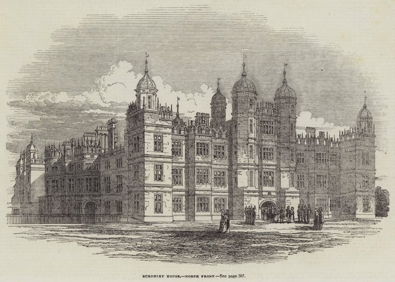 Burghley House, frente norte de English School