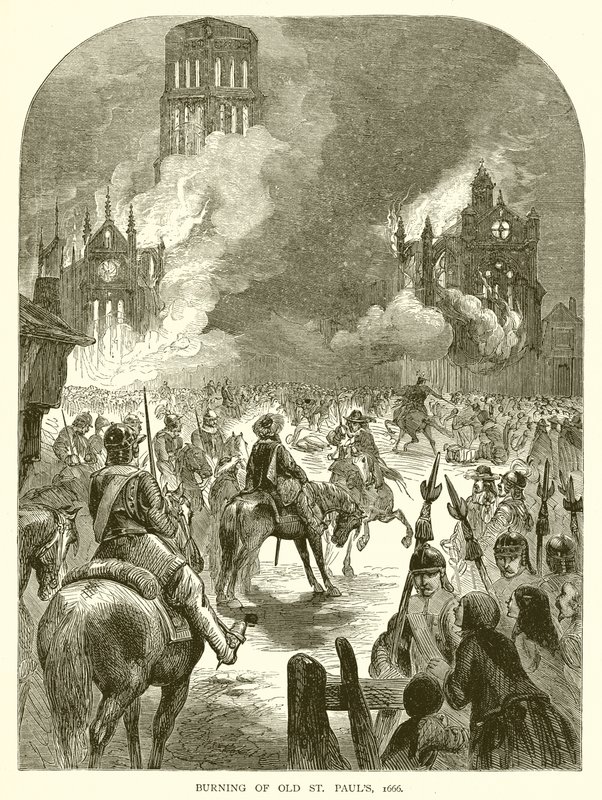 Incendio de la antigua St. Paul