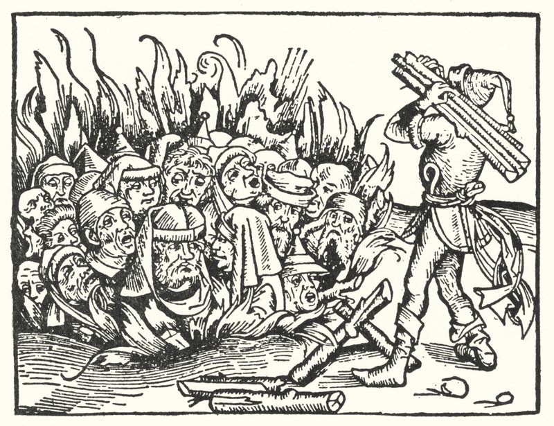 Quema de judíos en tiempos de peste de English School