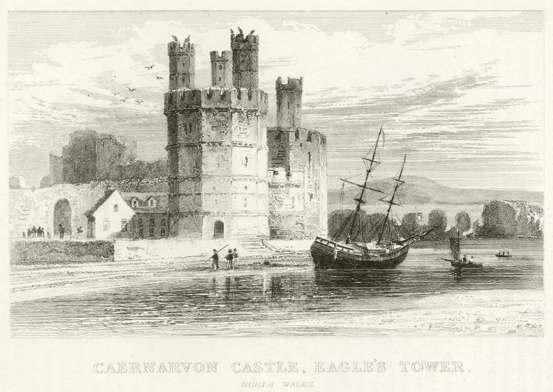 Castillo de Caernarvon, Torre del Águila, Gales del Norte de English School